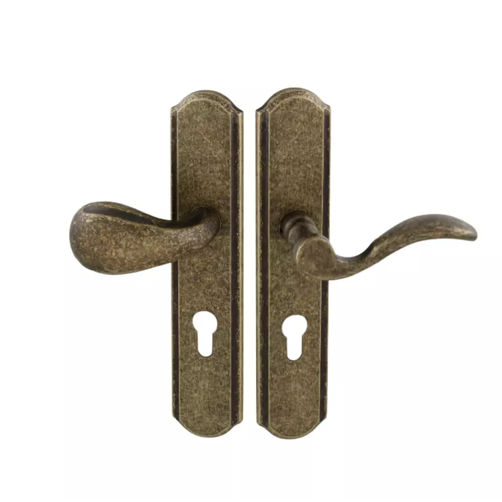 Pascal Lyon Paperino antik bronz hosszúcímes gomb(eltolt)-kilincsgarnitúra