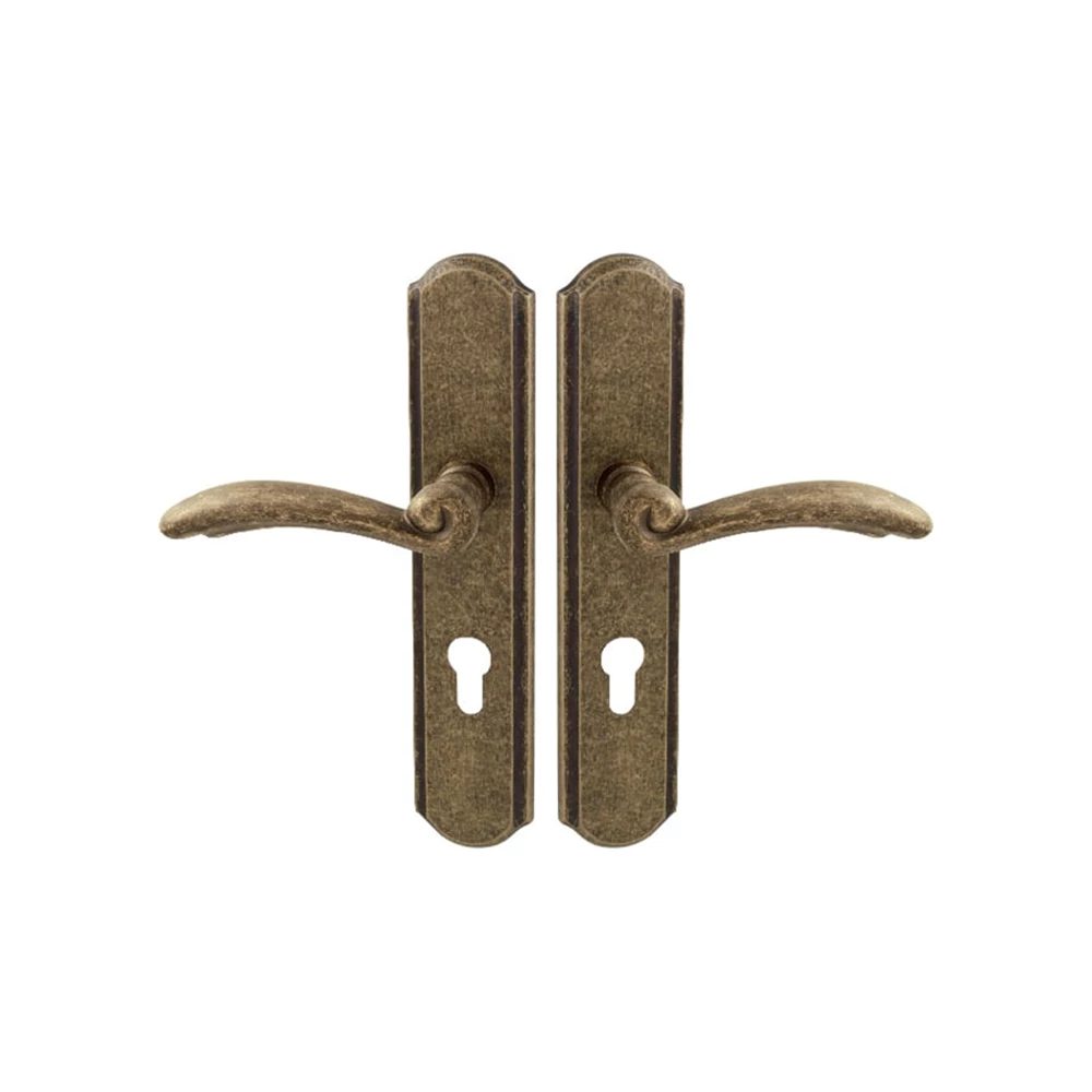 Pascal Lyon Firenze antik bronz hosszúcímes kilincs-kilincsgarnitúra SO