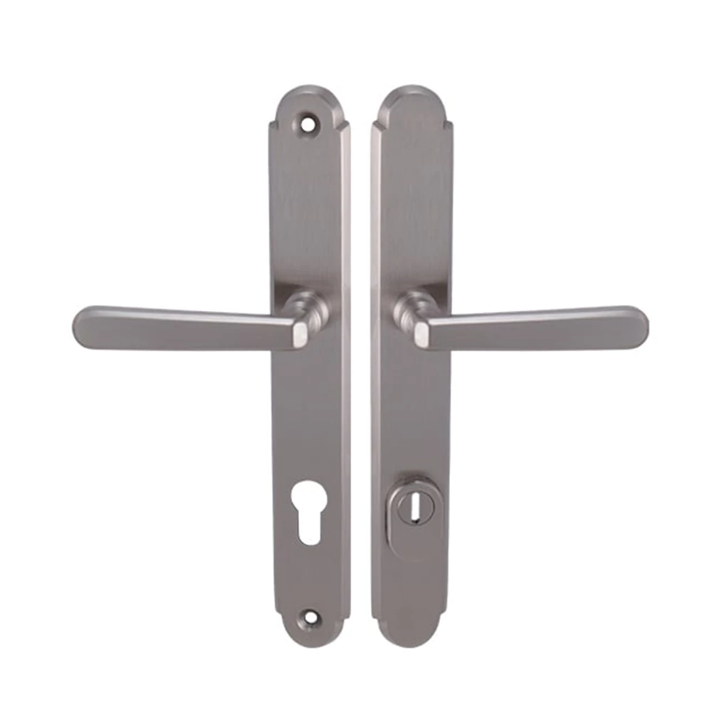 Pascal Wien cilindervédős matt nikkel rusztikus hosszúcímes kilincs-kilincs garnitúra SO