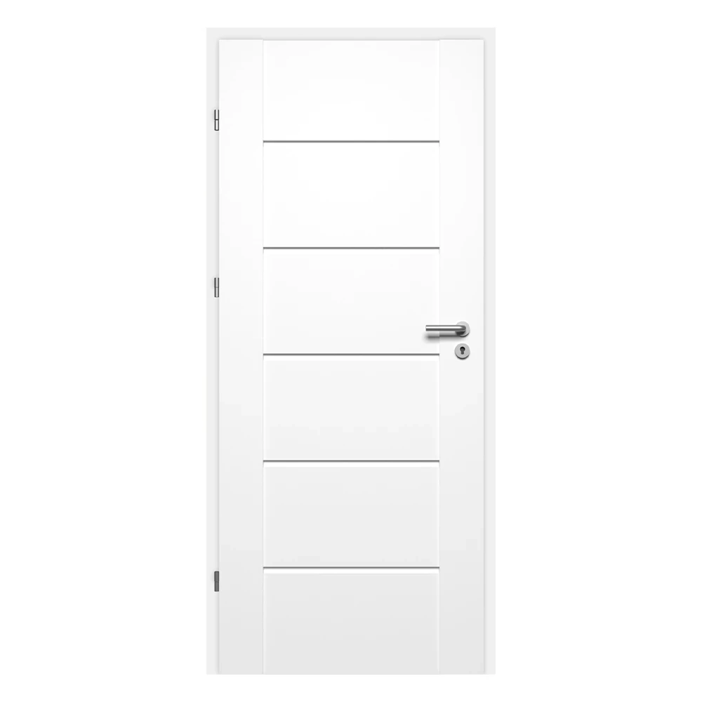 Pascal Atlanta Teli beltéri ajtó szabvány méretben / 750x2100 mm / bal / 100-135 mm utólag szerelhető átfogó tokkal - fehér