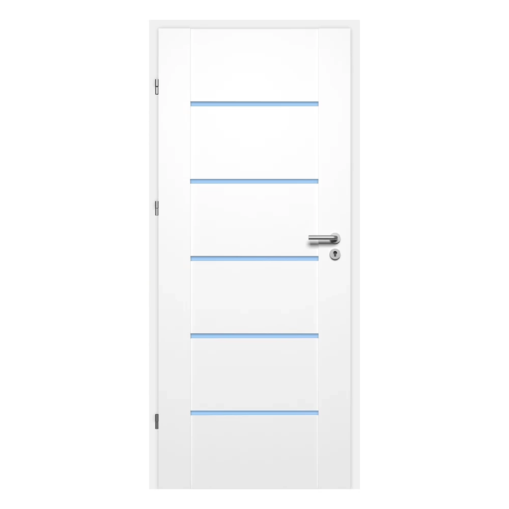 Pascal Atlanta Üveges beltéri ajtó szabvány méretben / 750x2100 mm / bal / 100-135 mm utólag szerelhető átfogó tokkal - fehér