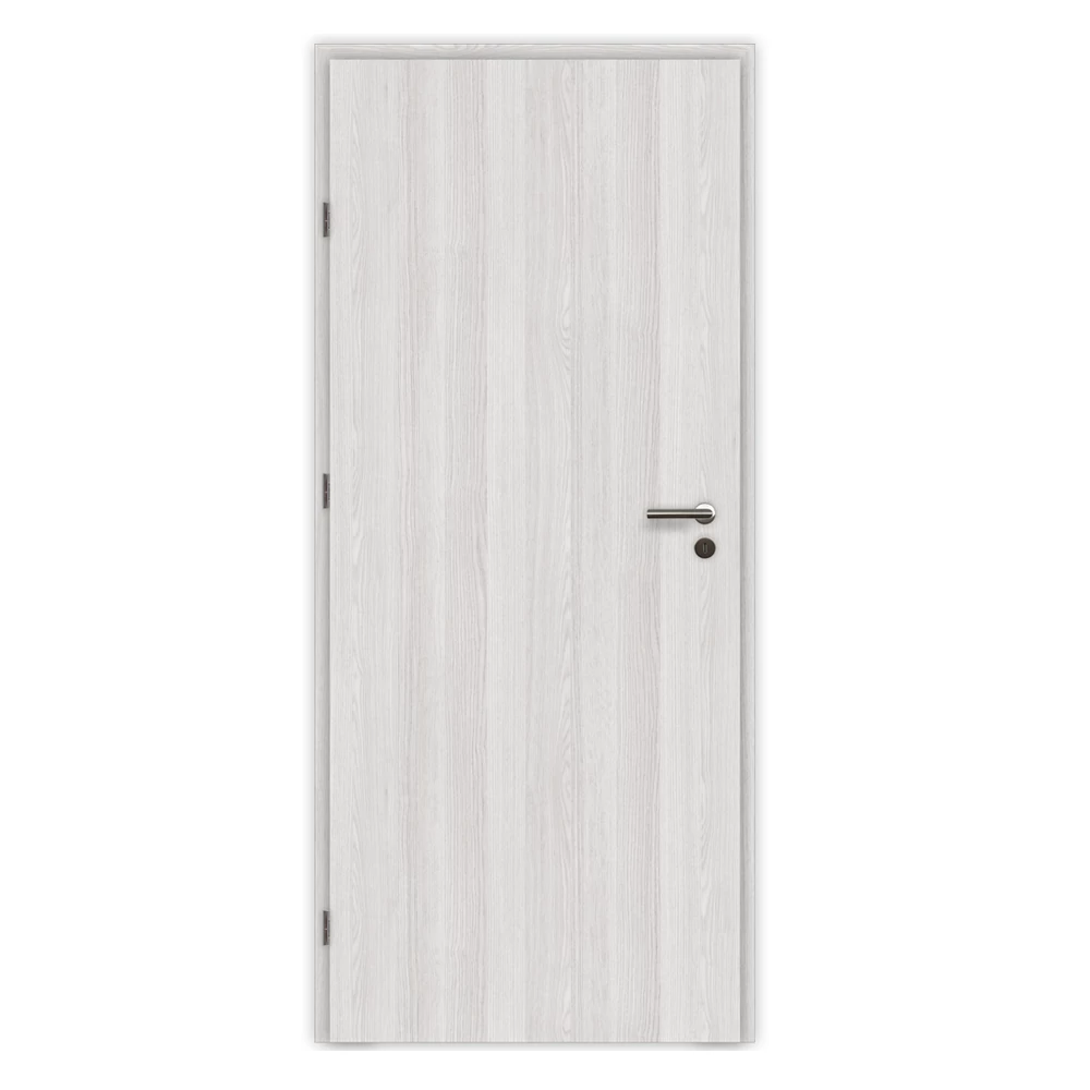 Pascal Fresh Szürke kőris 3D teli beltéri ajtó szabvány méretben / 750x2100 mm / bal / 100-135 mm, utólag szerelhető átfogó tokkal