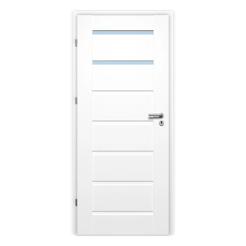 Pascal Torino Vario beltéri ajtó szabvány méretben / 750x2100 mm / bal / 100-135 mm utólag szerelhető átfogó tokkal - fehér