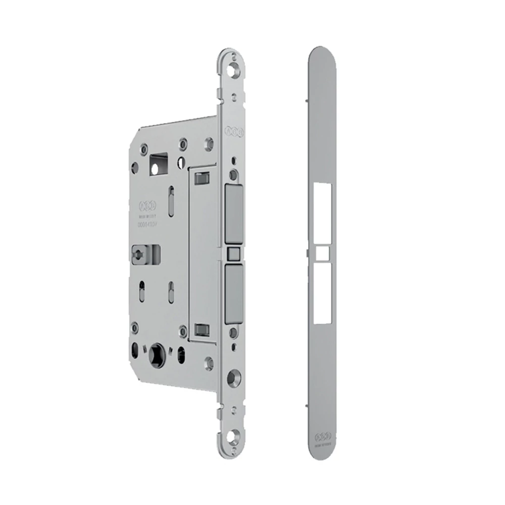 AGB Touch & Close mágneses nyílóajtó WC beltéri zártest matt króm fedőlappal