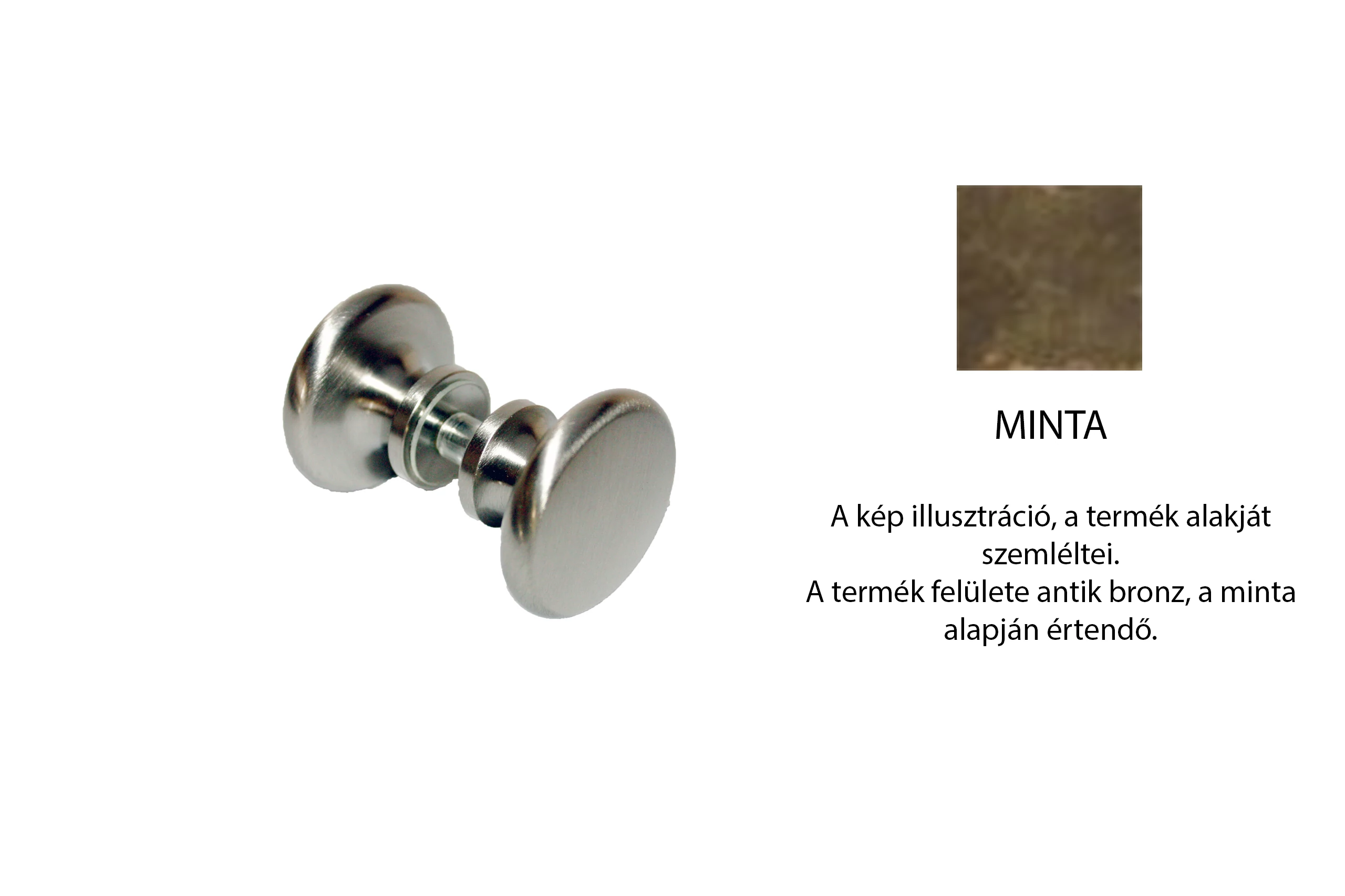 Antik bronz zuhanygomb garnitúra KN304