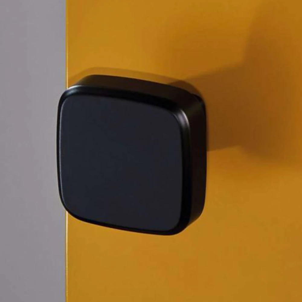 Nuda Cham fekete rozetta nélküli gomb-gomb kilincsgarnitúra