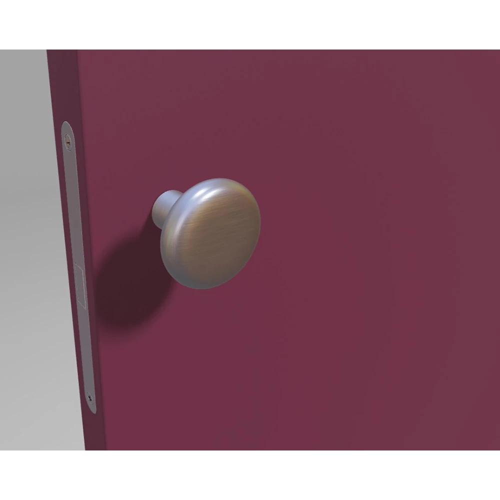 Nuda Soap szatén króm rozetta nélküli gomb-gomb kilincsgarnitúra