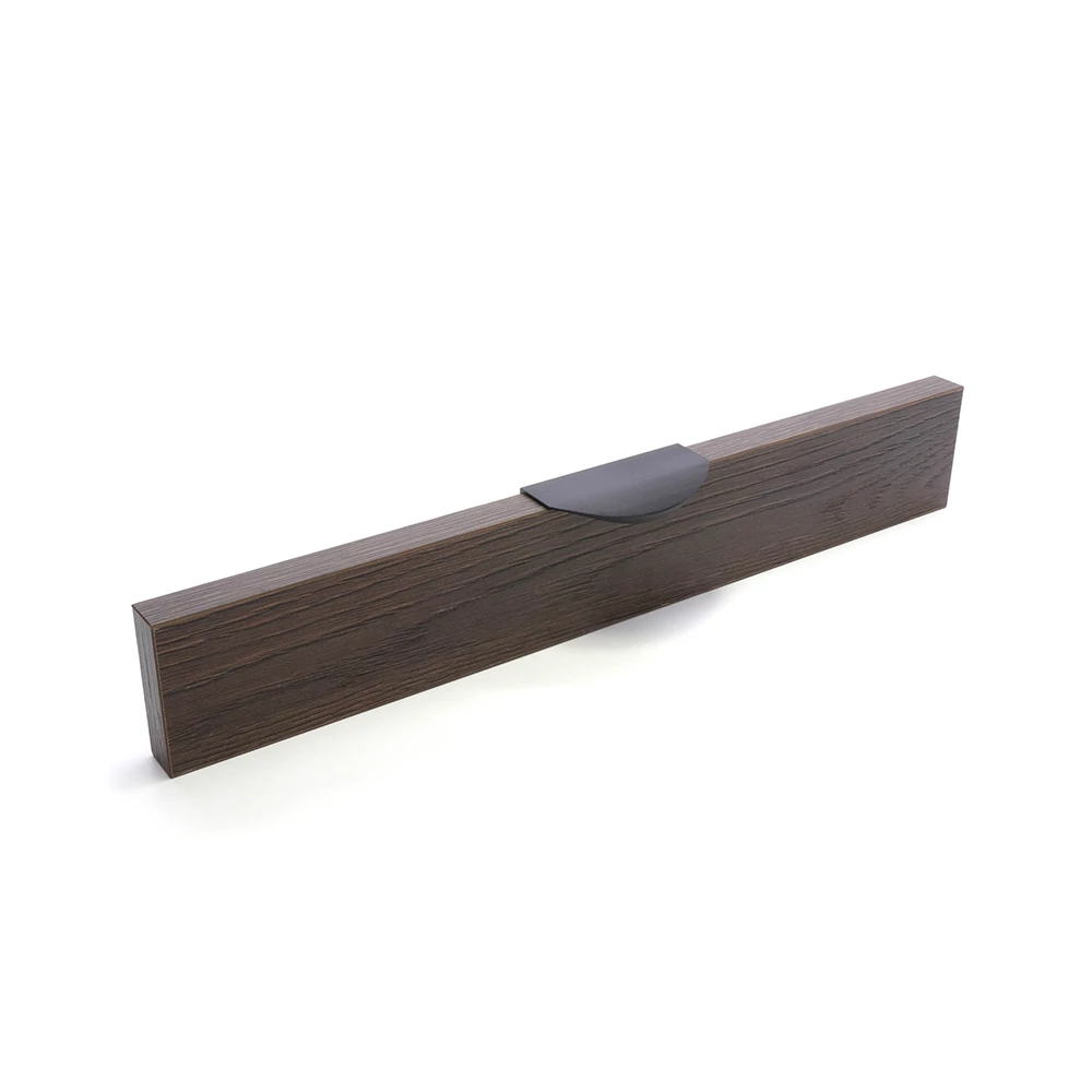 Rujz Design szatén fekete 80 mm bútorfogantyú 12.002F