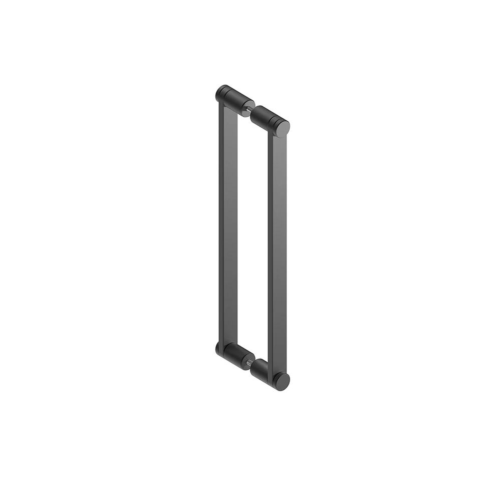 Rujz Design matt fekete 175 mm zuhanyajtó fogantyú 13.006