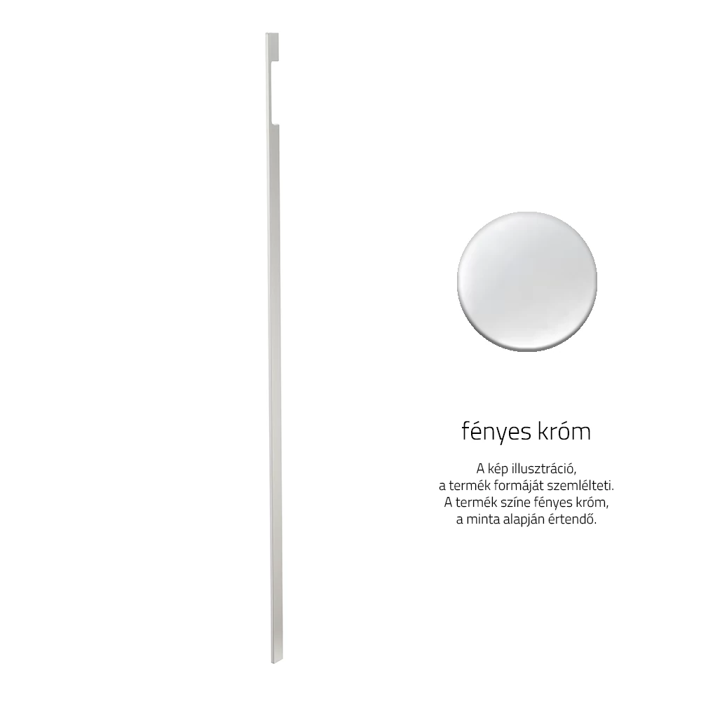 Rujz Design fényes króm 1100 mm bútorfogantyú 525.27