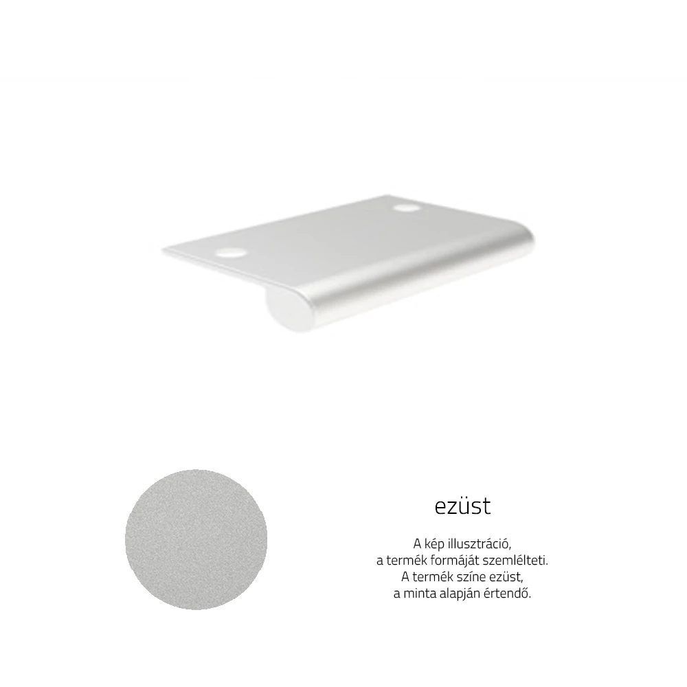 Rujz Design ezüst 41 mm bútorfogantyú 616.08