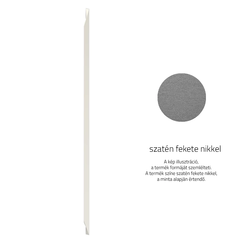 Rujz Design szatén fekete nikkel 1100 mm bútorfogantyú 690.16