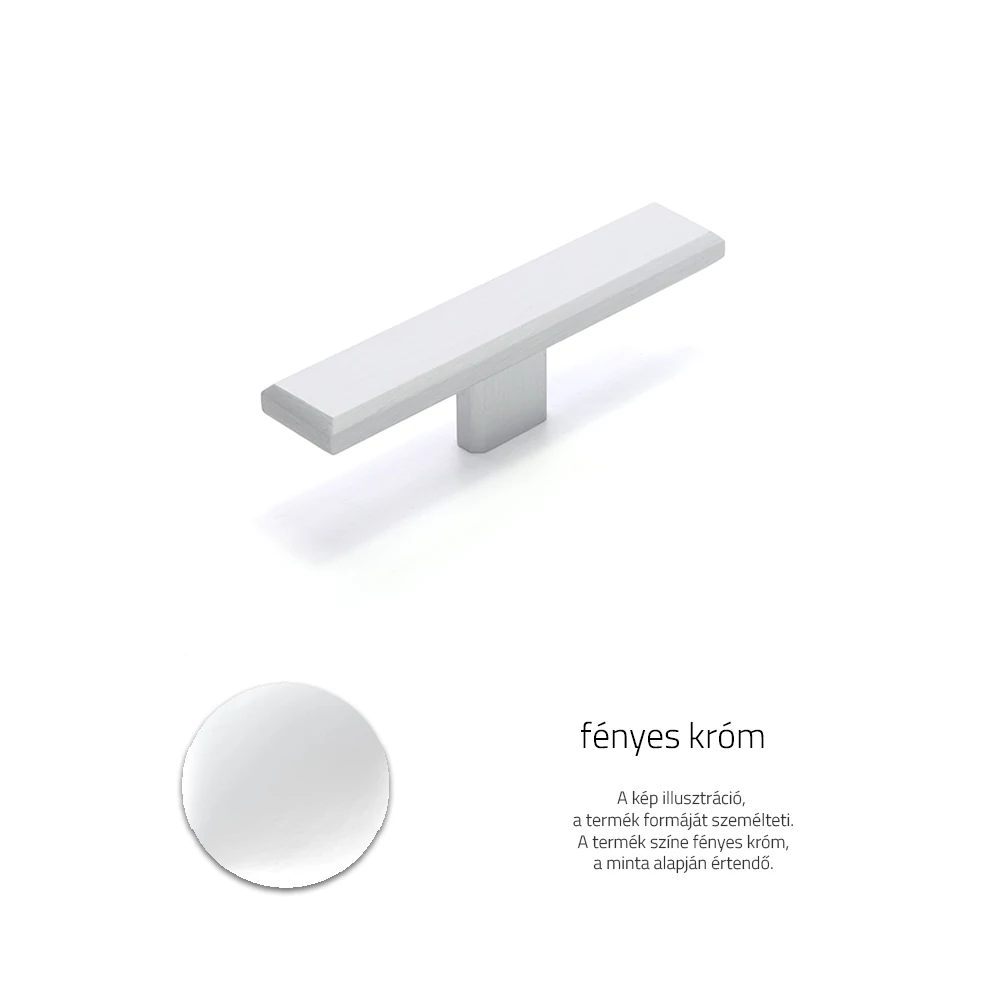 Rujz Design fényes króm 100 mm bútorfogantyú 693.20