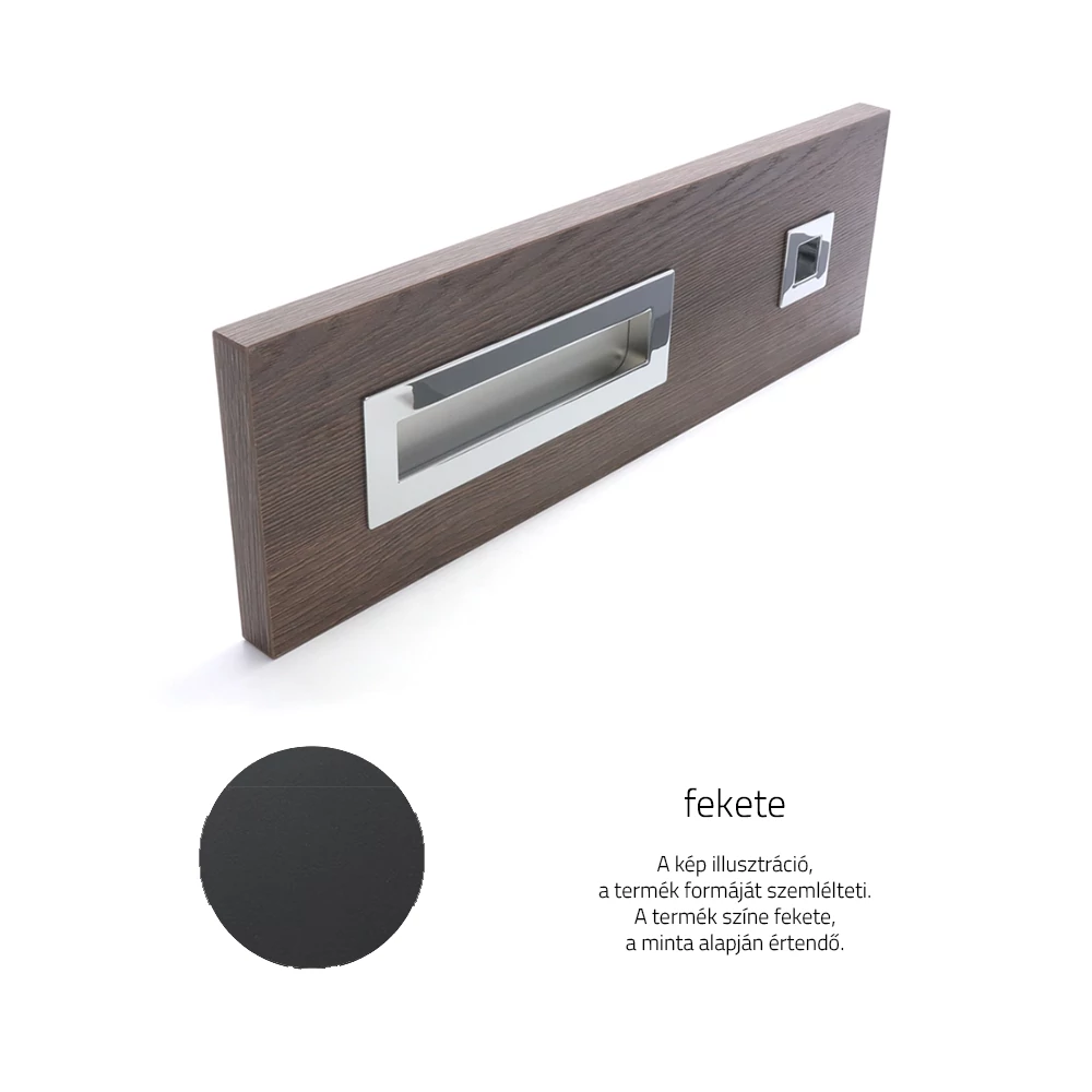 Rujz Design fekete 41 mm bútorfogantyú U9.41/41