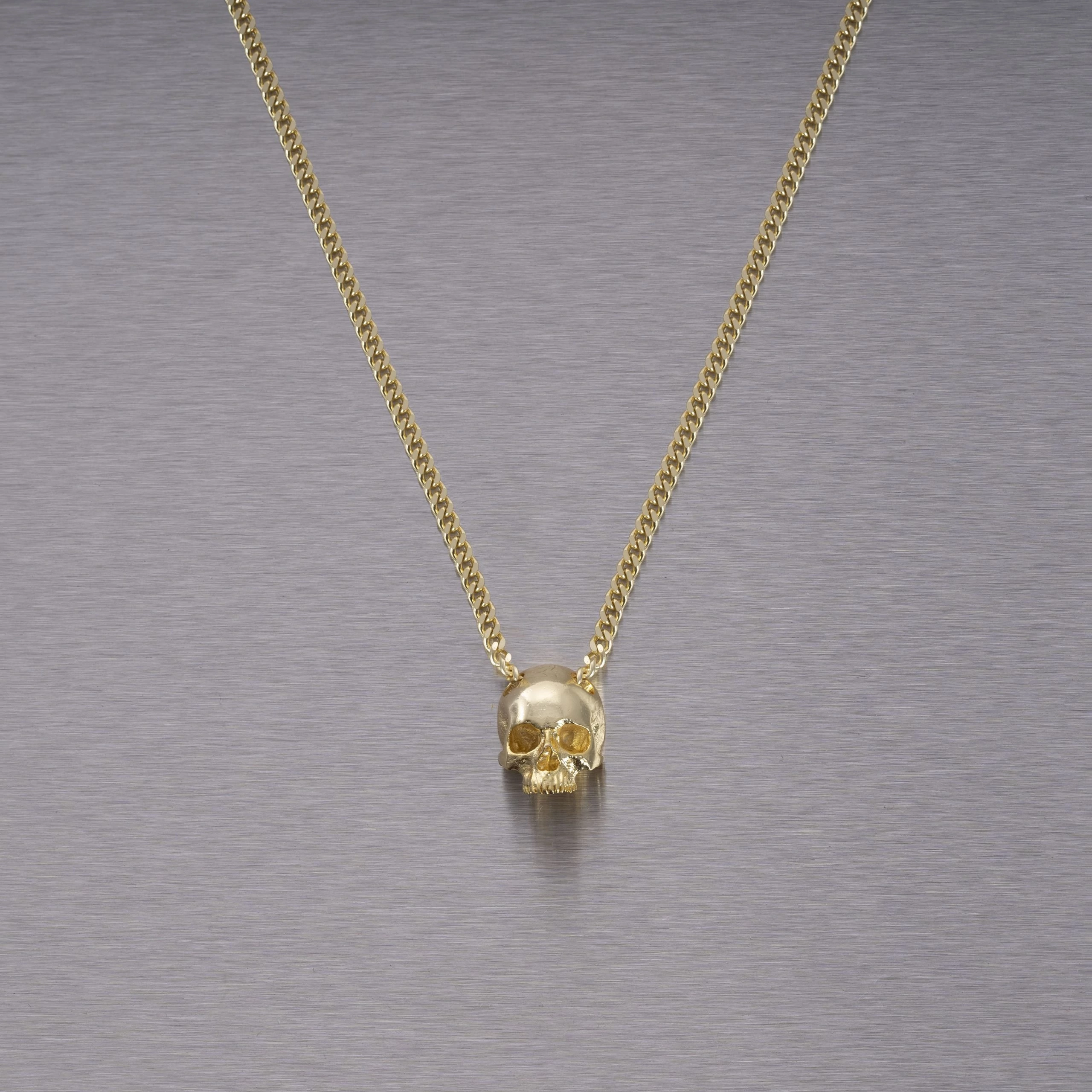 Buster+Punch Skull arany koponya nyaklánc UNE-131830