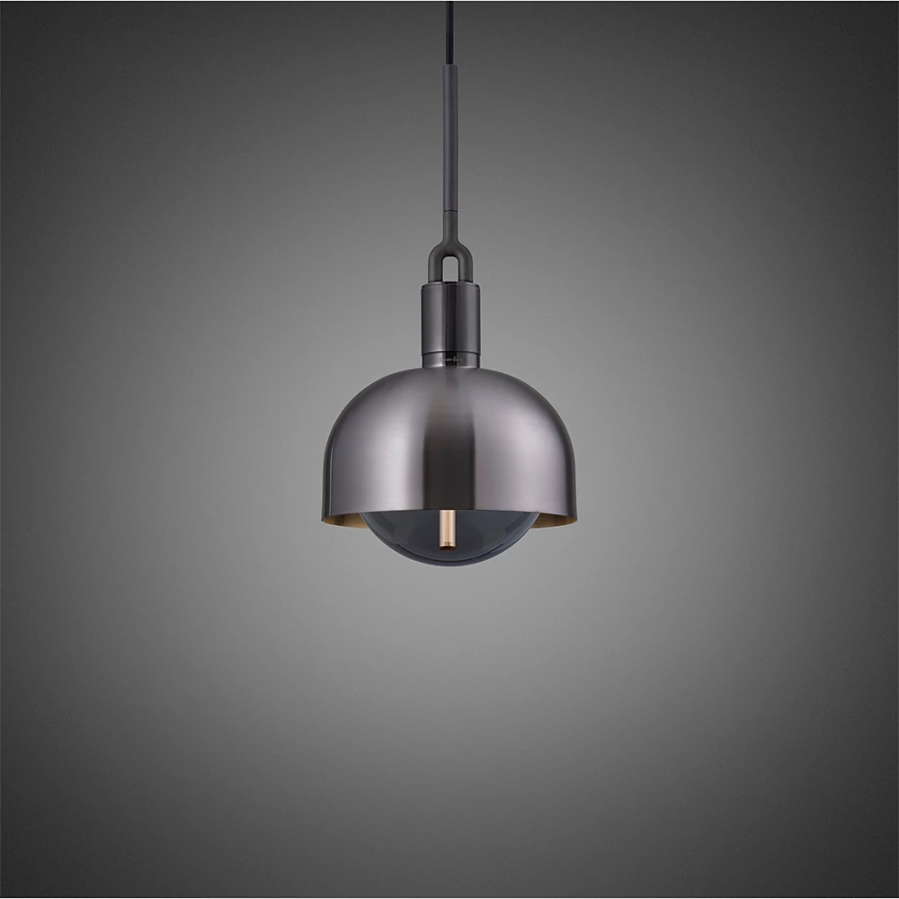 Buster+Punch Linear Forked Shade Globe Smoked medium függőlámpa, fegyverszürke / E27 / RFP-863112