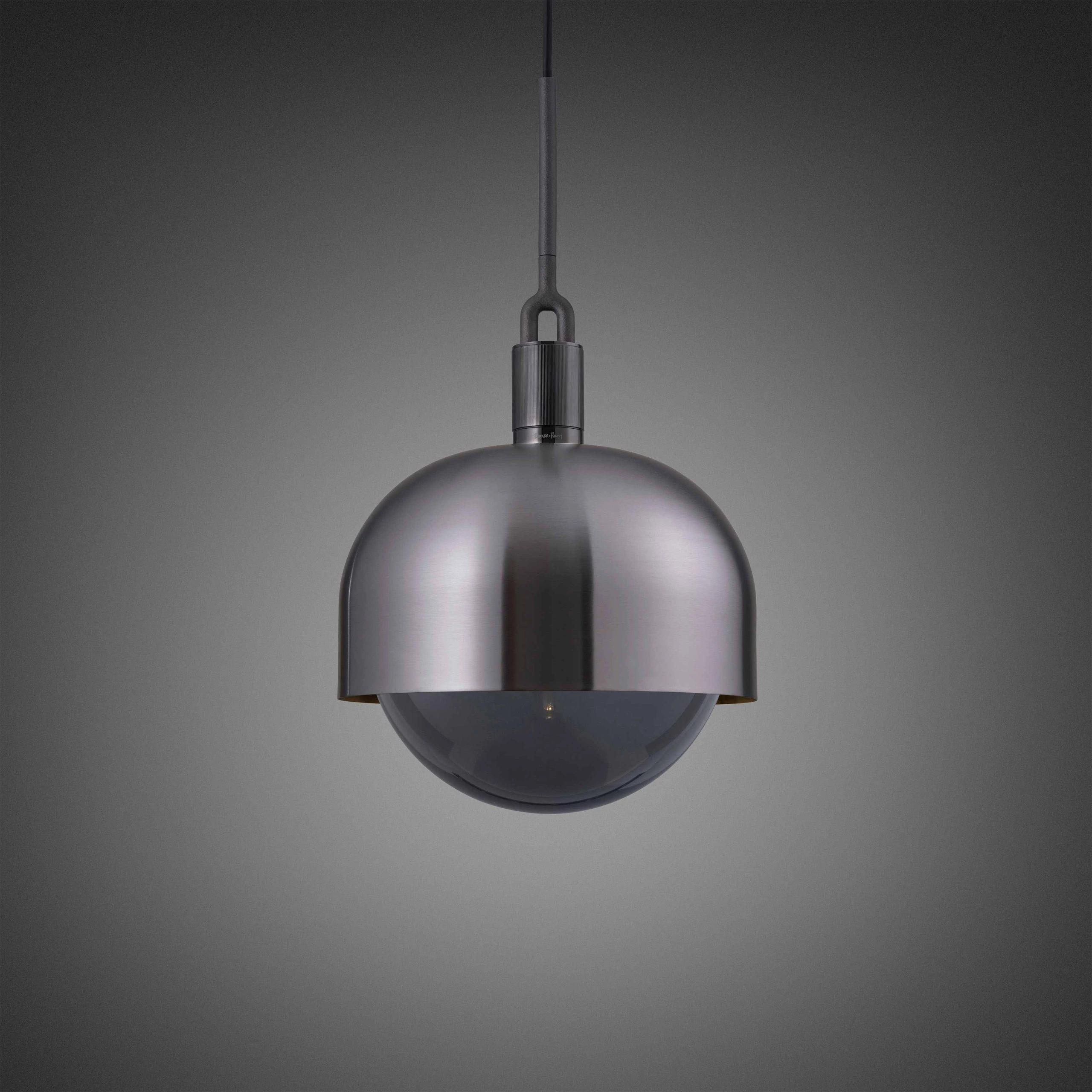 Buster+Punch Linear Forked Shade Globe Smoked large függőlámpa, fegyverszürke / E27 / RFP-863114