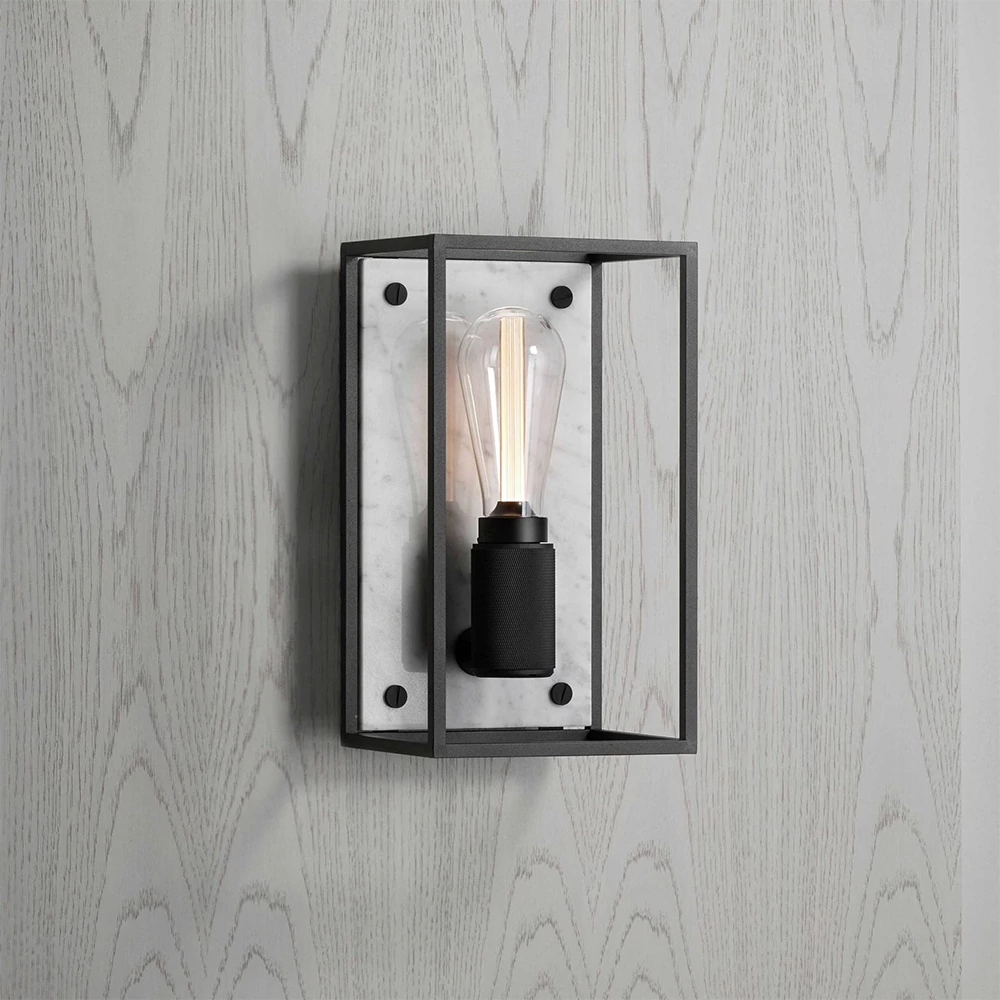 Buster+Punch Cross Caged Wall Medium lámpa, fehér márvány / E27 / RCA-143384