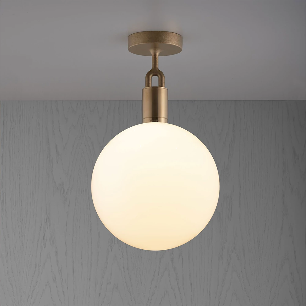 Buster+Punch Linear Forked Ceiling Globe Opal large mennyezeti lámpa, szatén réz / E27 / RFC-823134