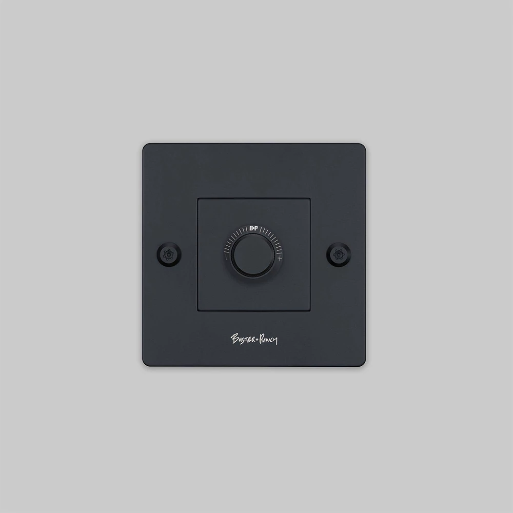 Buster+Punch Linear 1G fényerőszabályzó kapcsoló, fekete / 250 W LED / CDR-024176