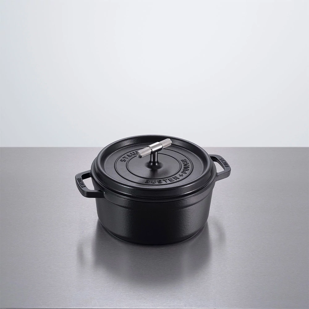 Buster+Punch COCOTTE / ⌀ 24CM / STAUB fekete - rozsdamentes acél lábas UKA-044234