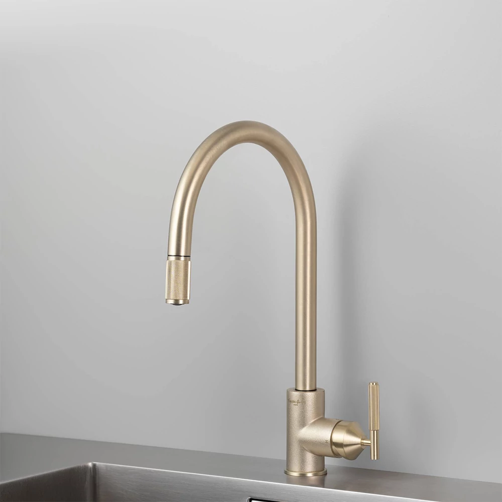 Buster+Punch Linear / EU Kitchen tap / Pull-Out Mixer / kihúzható fejű konyhai csaptelep sárgaréz C0-052626