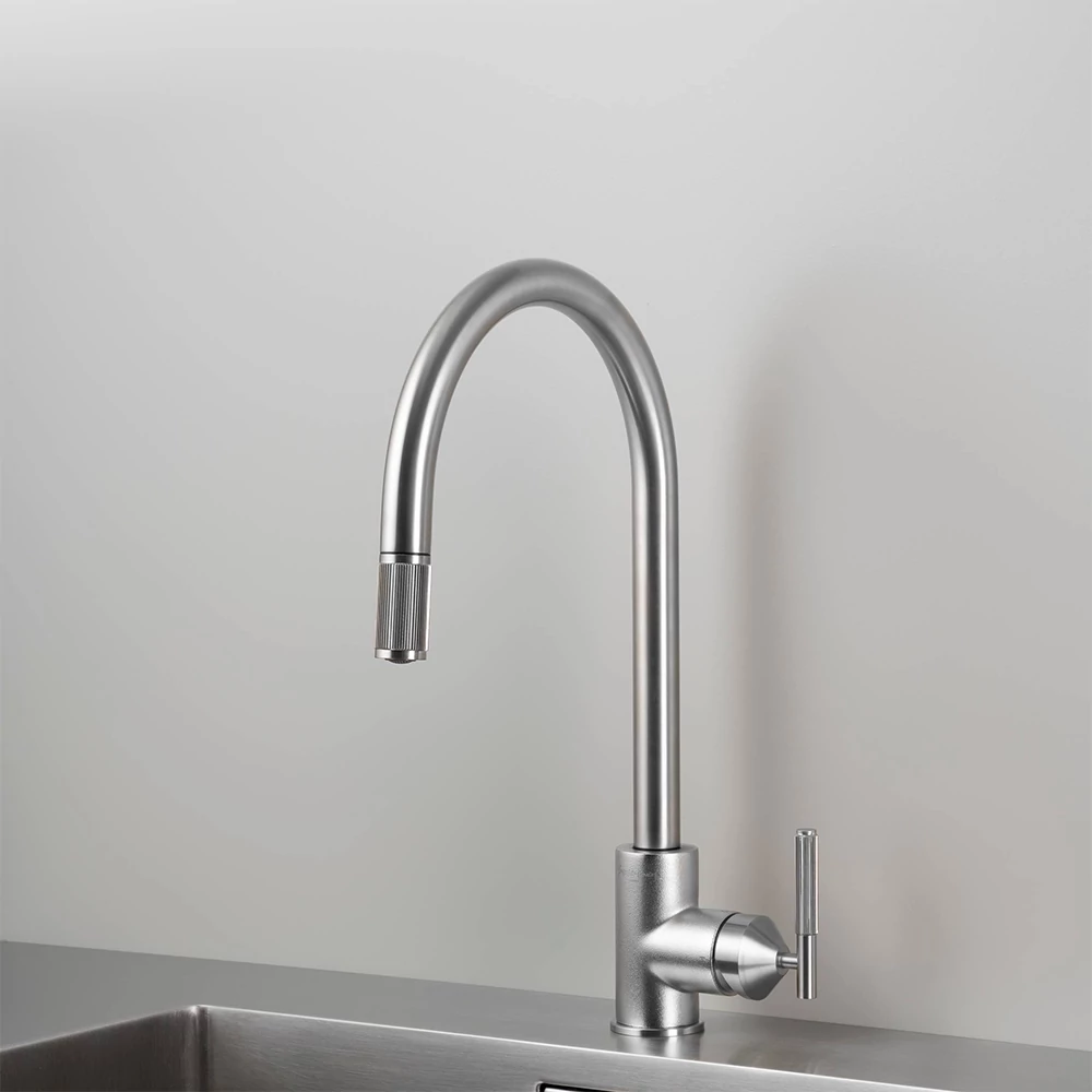 Buster+Punch Linear / EU Kitchen tap / Pull-Out Mixer / kihúzható fejű konyhai csaptelep rozsdamentes acél C0-072622
