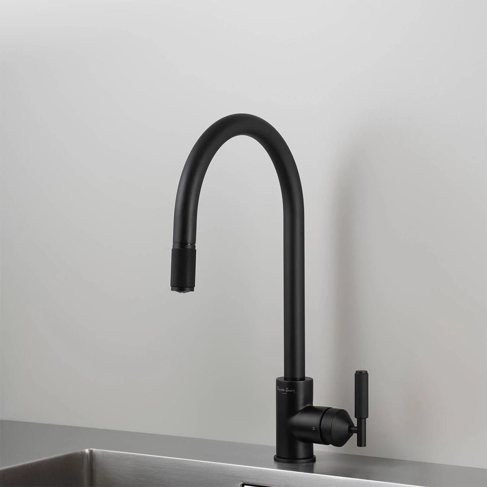 Buster+Punch Cross / EU Kitchen tap / Pull-Out Mixer / kihúzható fejű konyhai csaptelep fekete C0-592623