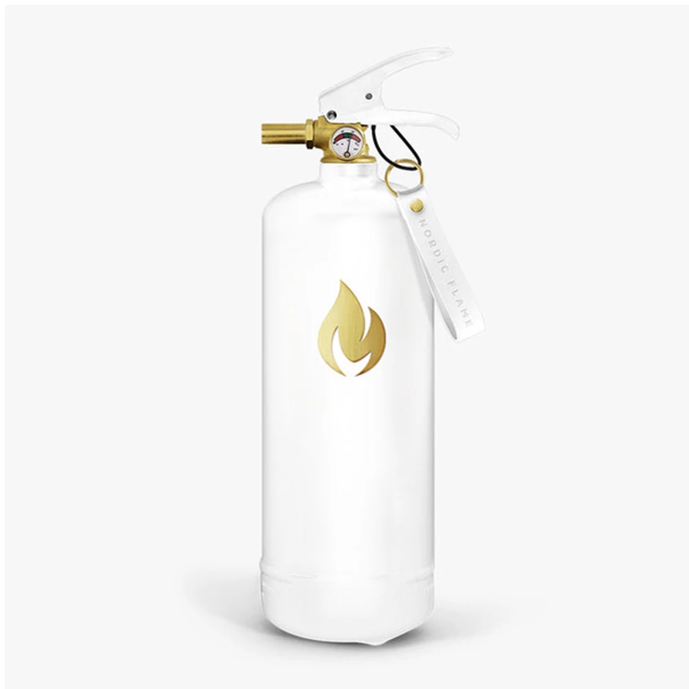 Nordic Flame tűzoltó készülék, fehér-arany, 2 kg N142