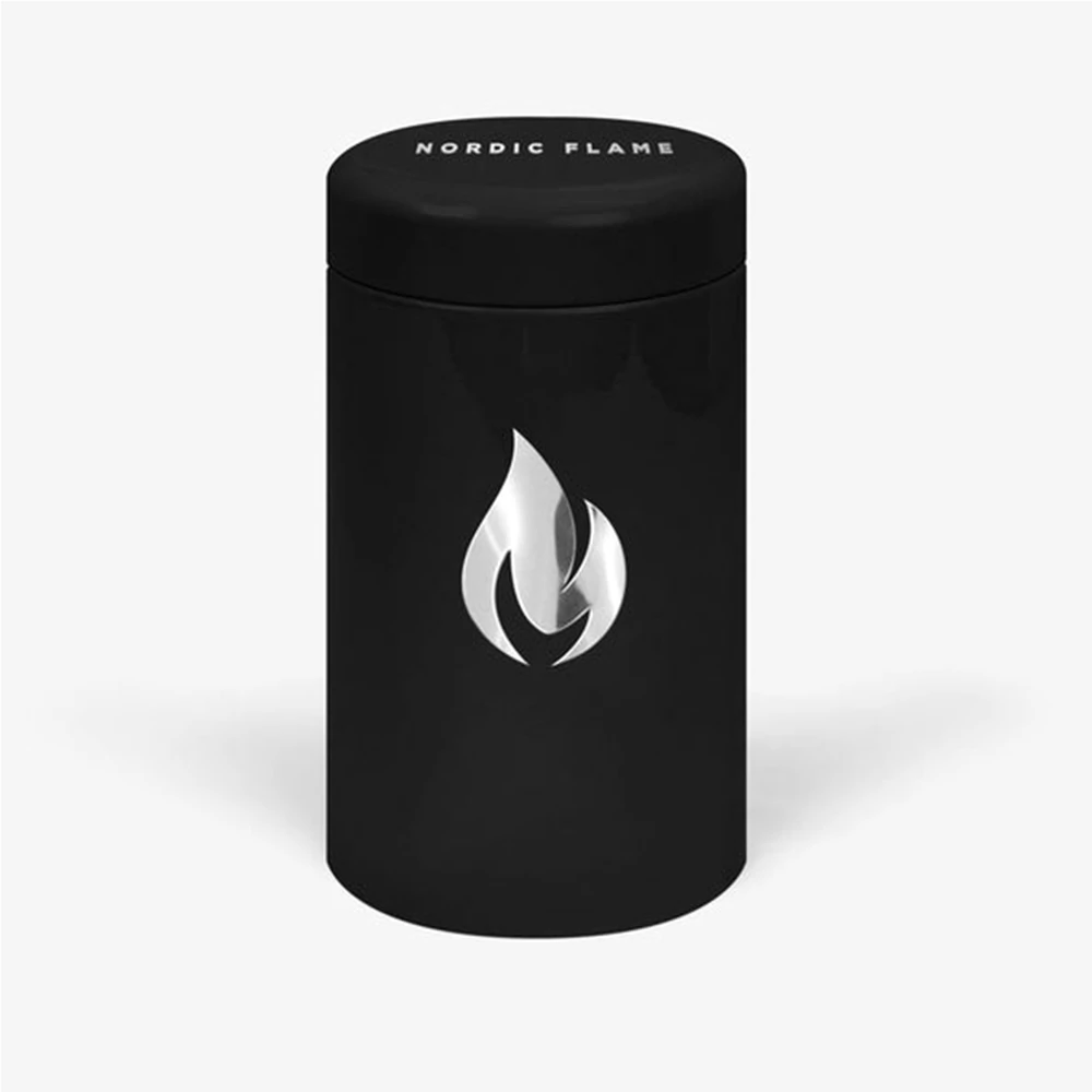 Nordic Flame gyufatartó fém doboz, fekete N921