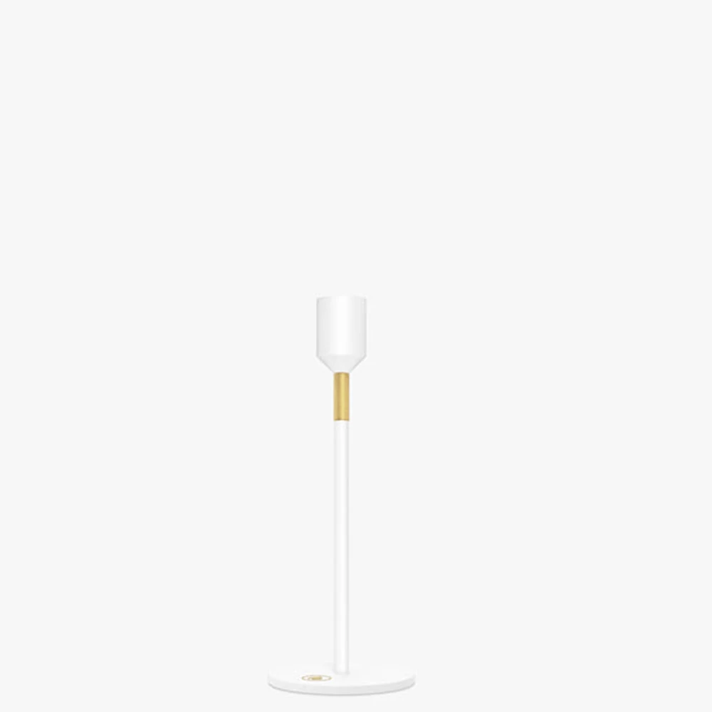 Nordic Flame gyertyatartó, fehér 19 cm N940