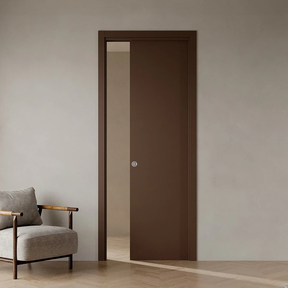 Ermetika Classic Evolution egyszárnyú falban futó tolóajtó tokborításos vázszerkezet gipszkarton falhoz 600 x 2100 mm 100 mm EVSC