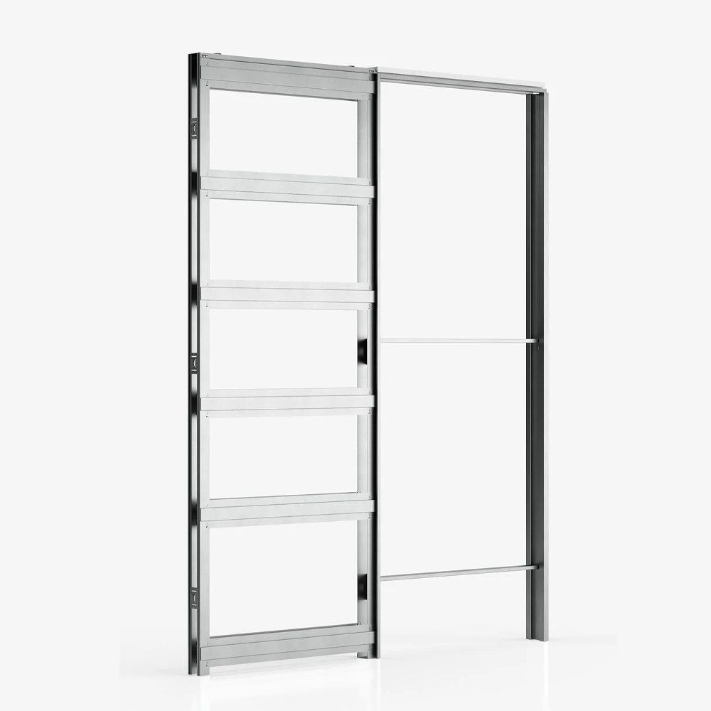 Ermetika Classic EvoKit egyszárnyú falban futó tolóajtó fémváz tokborítást igénylő modell - gipszkarton falhoz 800x2100 mm 100/125 falvastagság EKSC.62