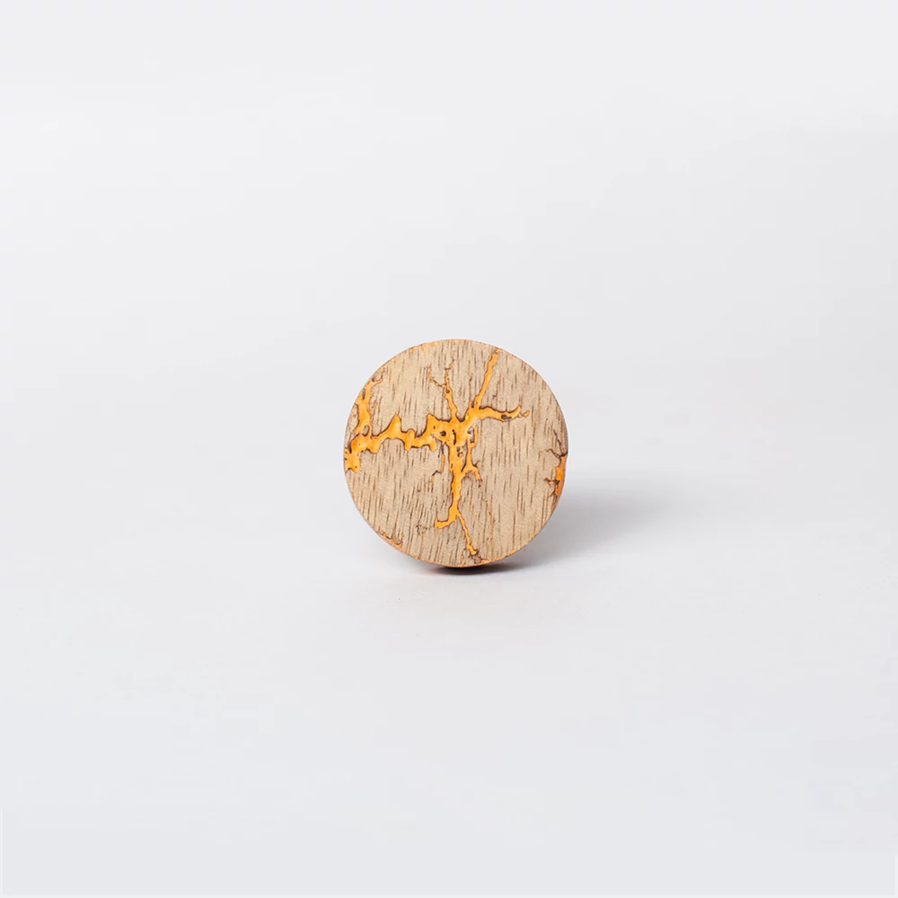 Ethno Home - Mango - Nepal - narancssárga bútorgomb BRKN224