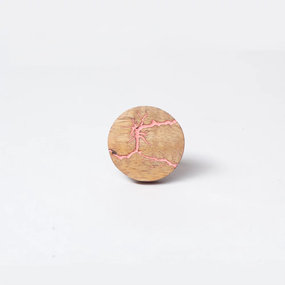 Ethno Home - Mango - Nepal - rózsaszín bútorgomb BRKN224