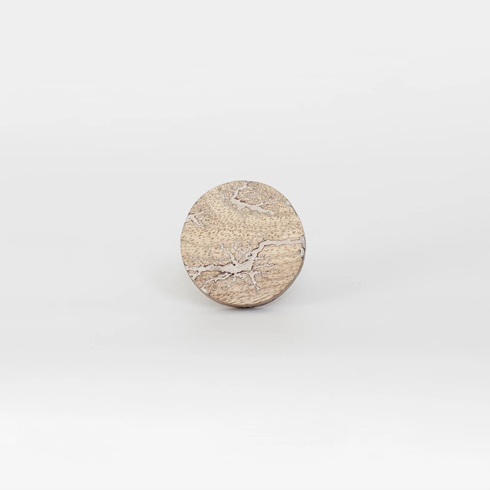 Ethno Home - Mango - Nepal - fehér bútorgomb BRKN224