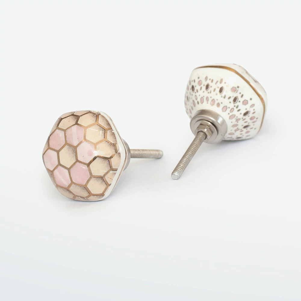 Ethno Home - Ceramic - Diamond - bútorgomb KN12