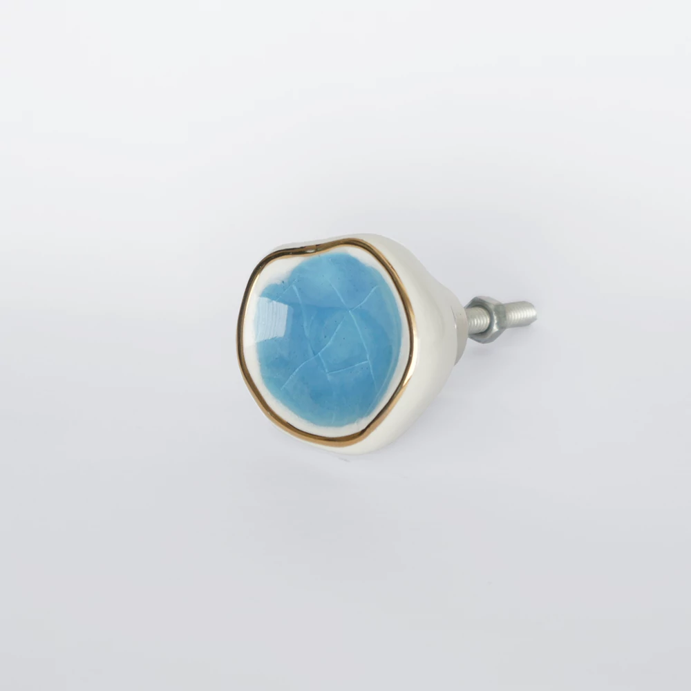 Ethno Home - Ceramic - Digha - kék bútorgomb KN17blue