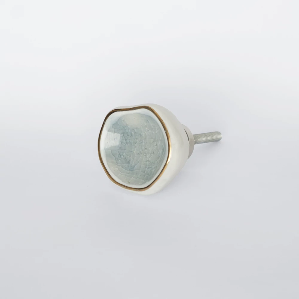 Ethno Home - Ceramic - Digha - szürke bútorgomb KN17grey