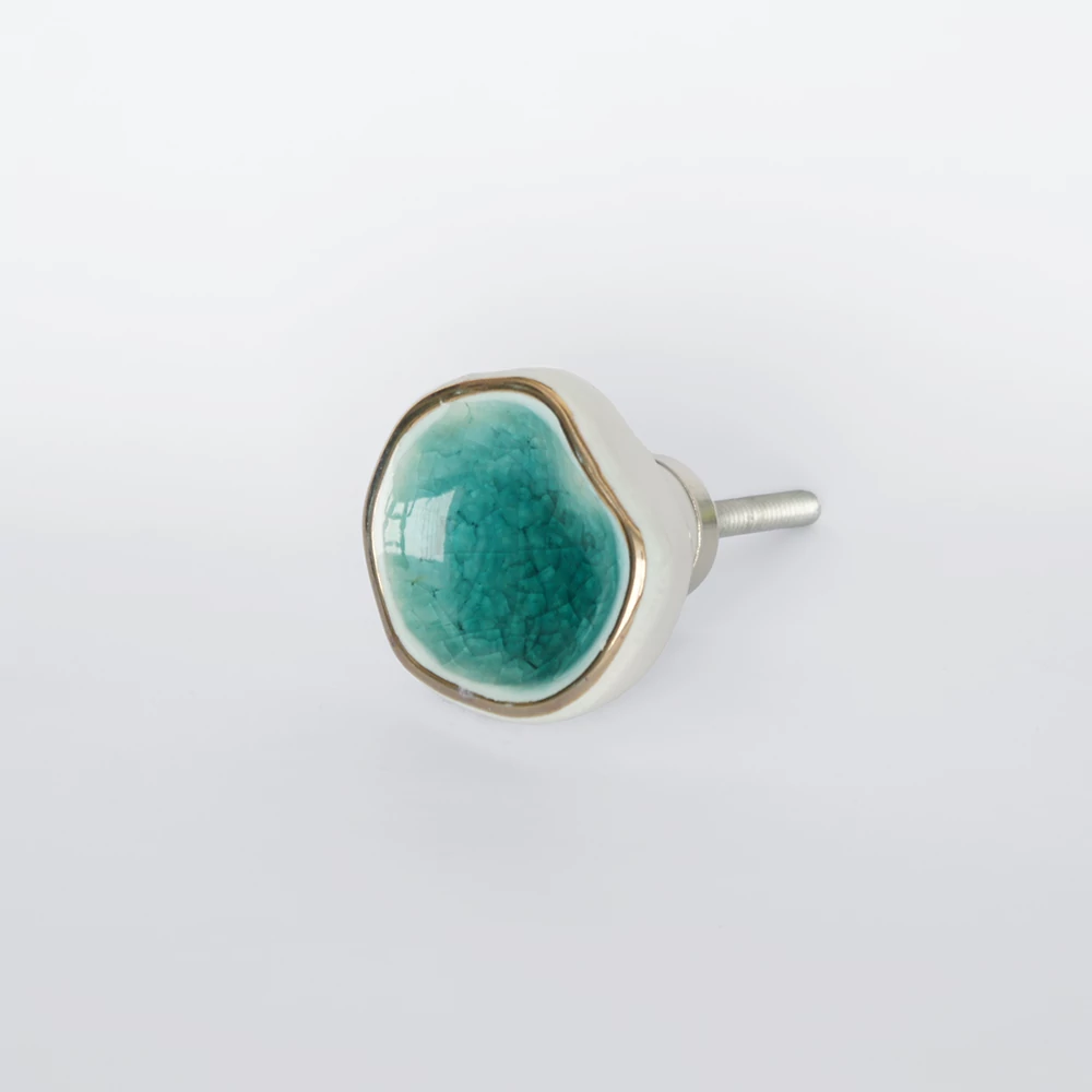 Ethno Home - Ceramic - Digha - türkiz bútorgomb KN17TQ