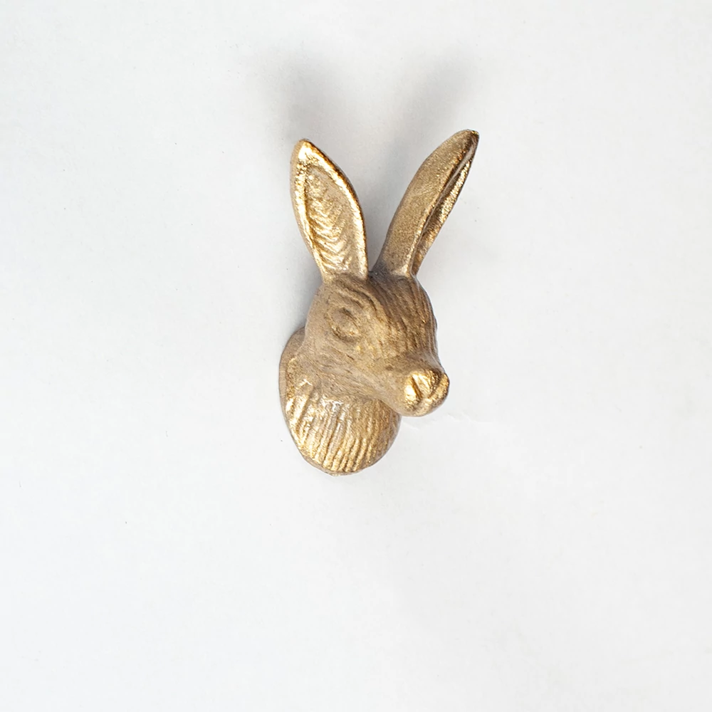 Ethno Home - Nature - Rabbit arany bútorgomb MKN130g