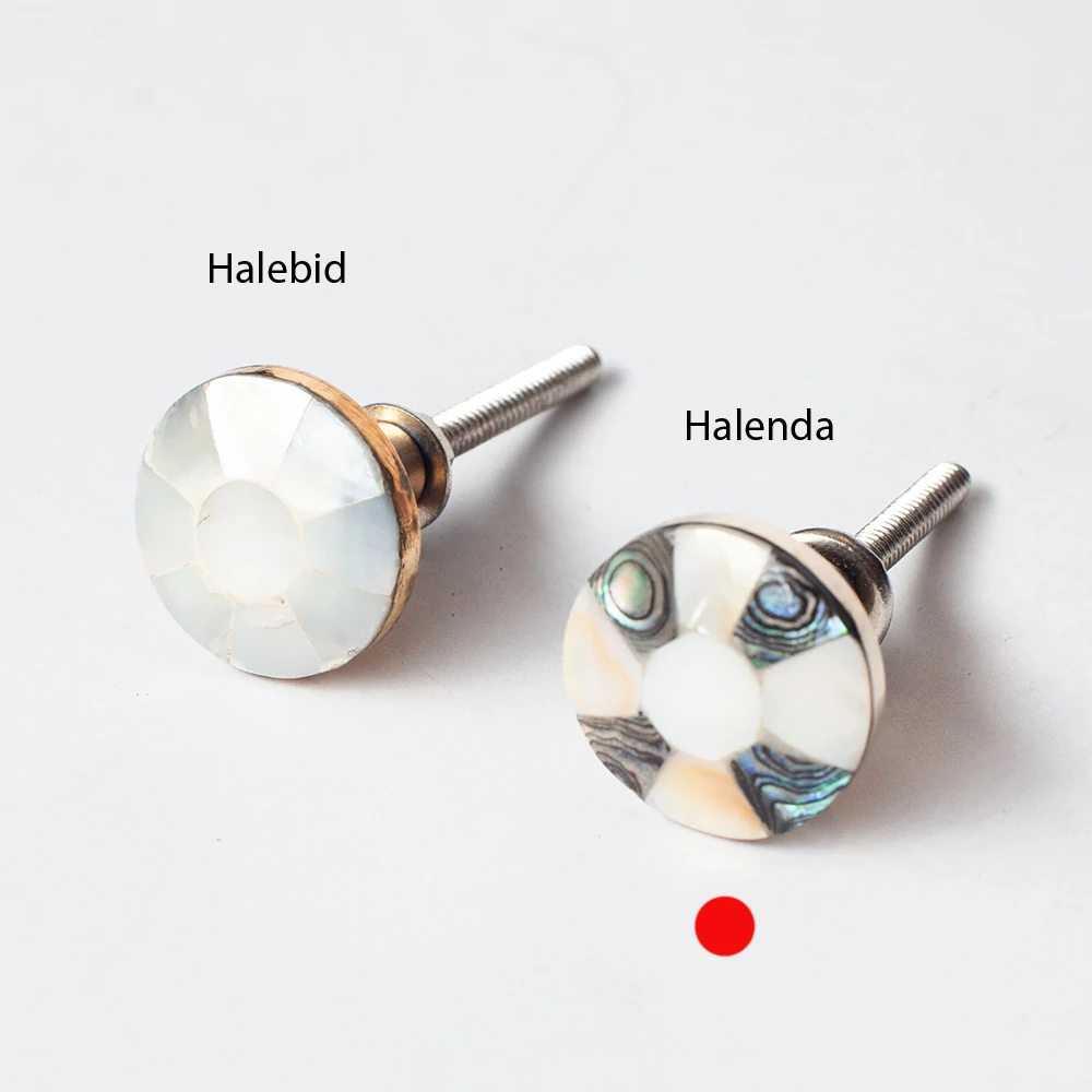 Ethno Home - Pearl - Halenda gyöngyház és kagylóhéj bútorgomb MKN256