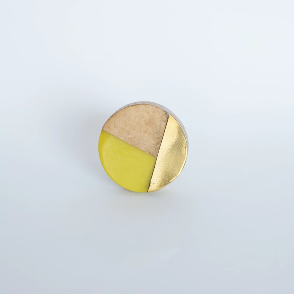 Ethno Home - Mango - Delhi sárga bútorgomb BRKN29