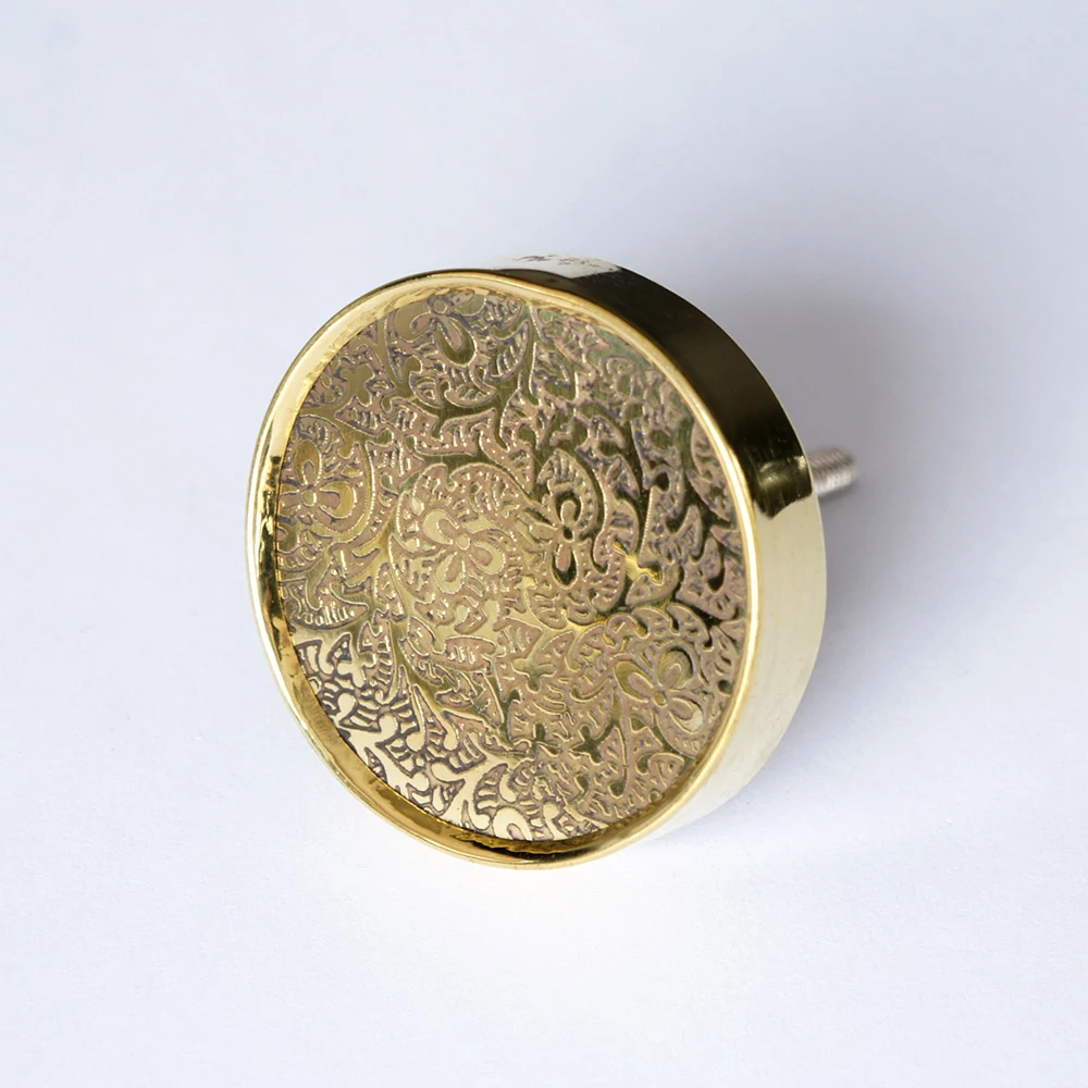 Ethno Home - Brass - Korba bútorgomb MKN217