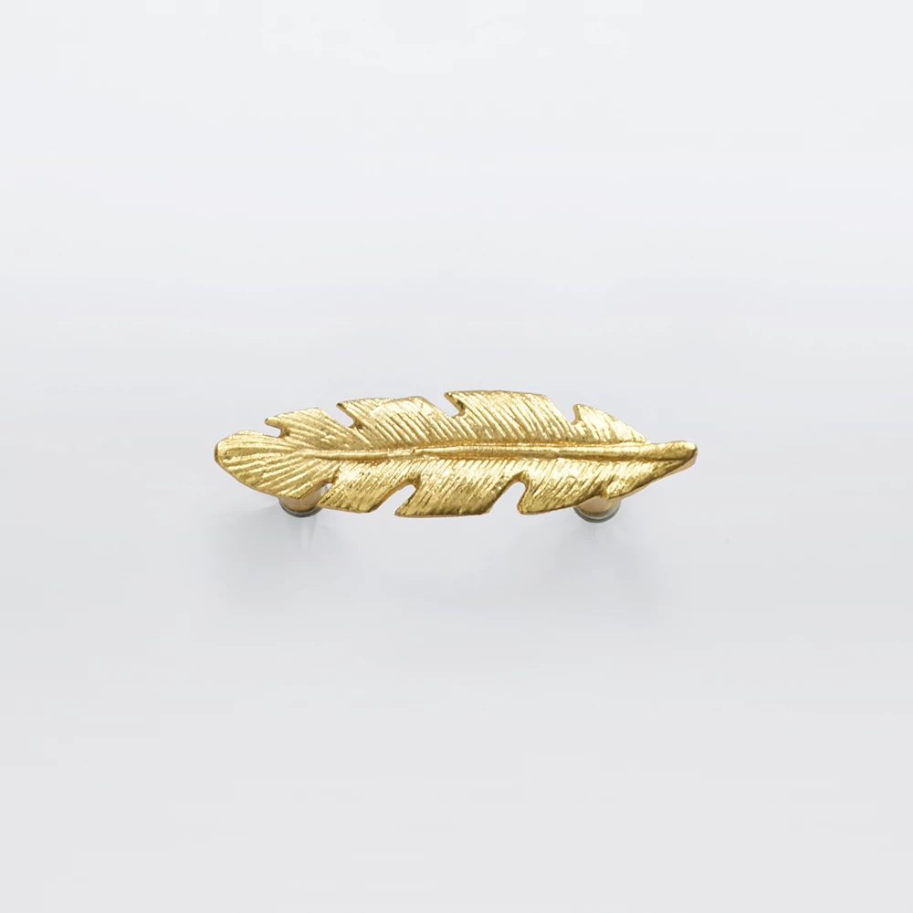 Ethno Home - Brass - Leaf arany bútorfogantyú VHDL19G