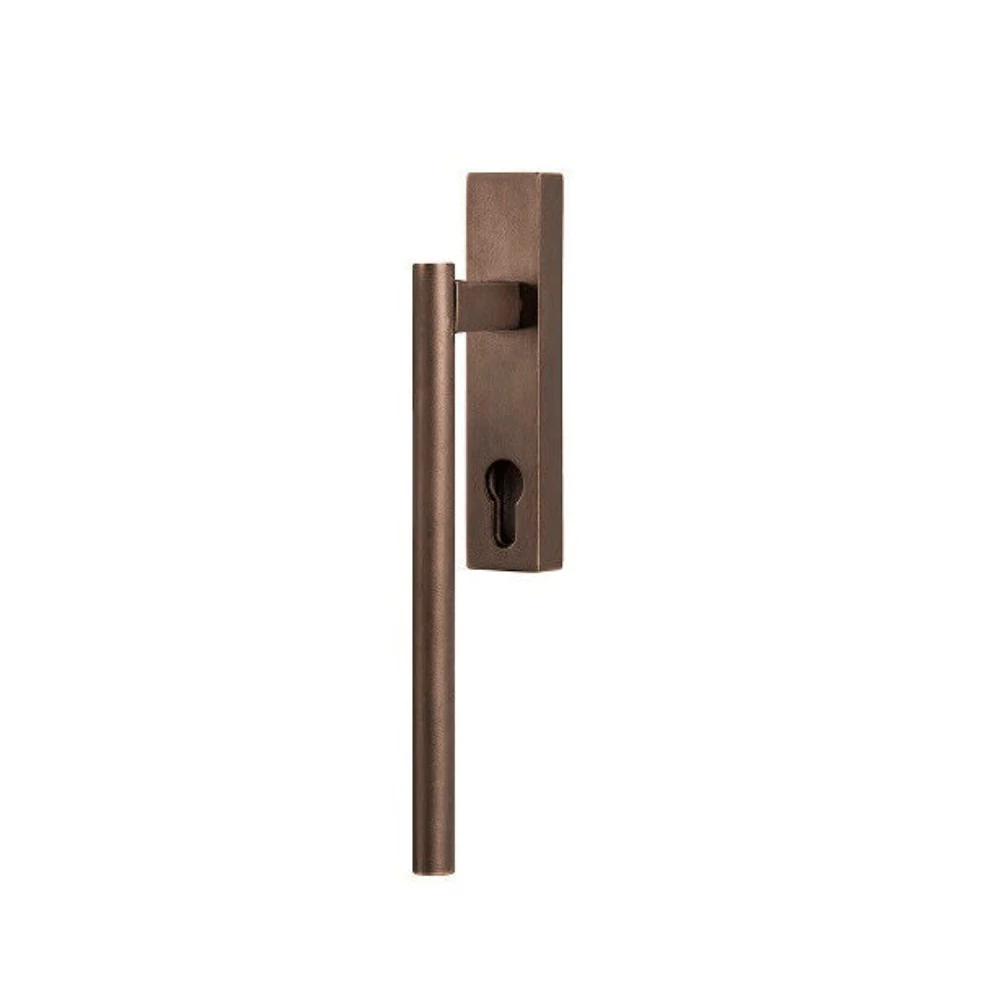 Jolie Core antik bronz téglalaprozettás zárható, emelő-toló ablakkilincs J-0292-AB