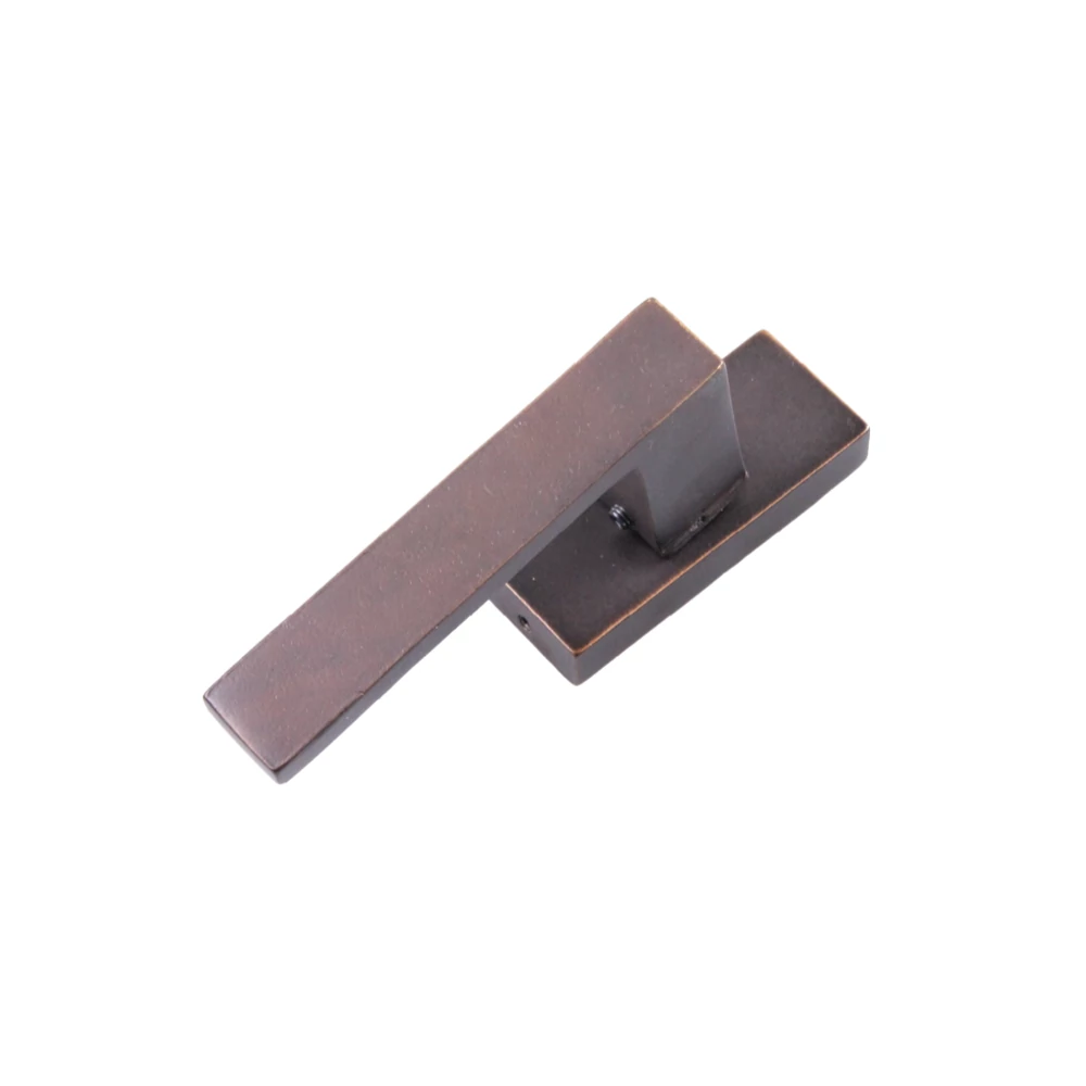 Jolie Verve antik bronz L-alakú téglalaprozettás ablakkilincs J-1290-AB