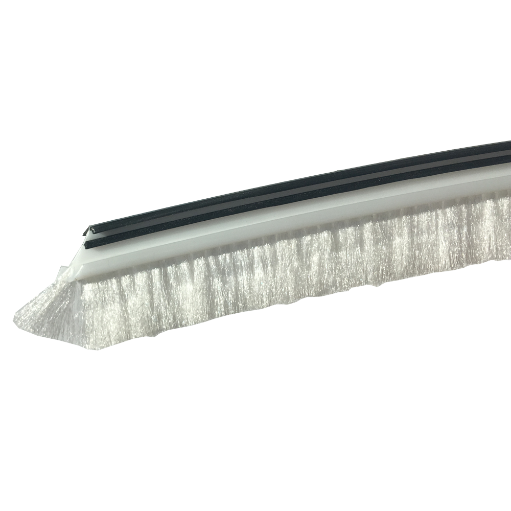 Eclisse fehér takaró kefe Unico falban tolóajtóhoz 215 cm hosszú, 13 mm sörtével OPS1