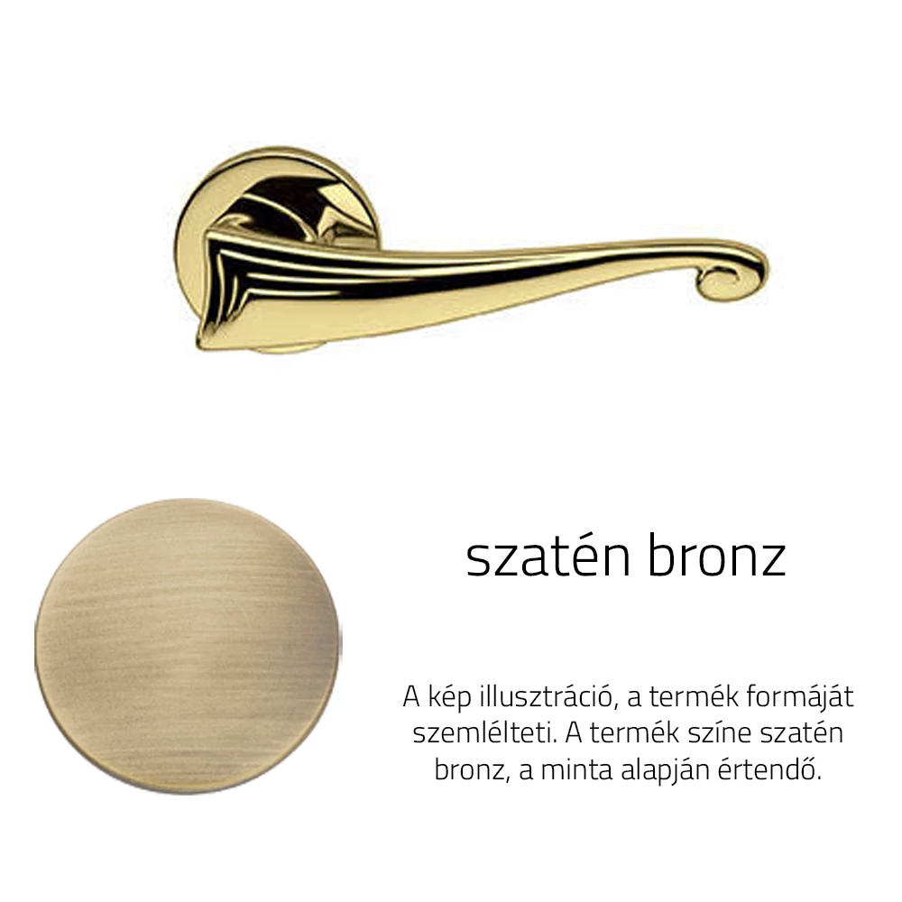 DND Cassia szatén bronz körrozettás kilincsgarnitúra