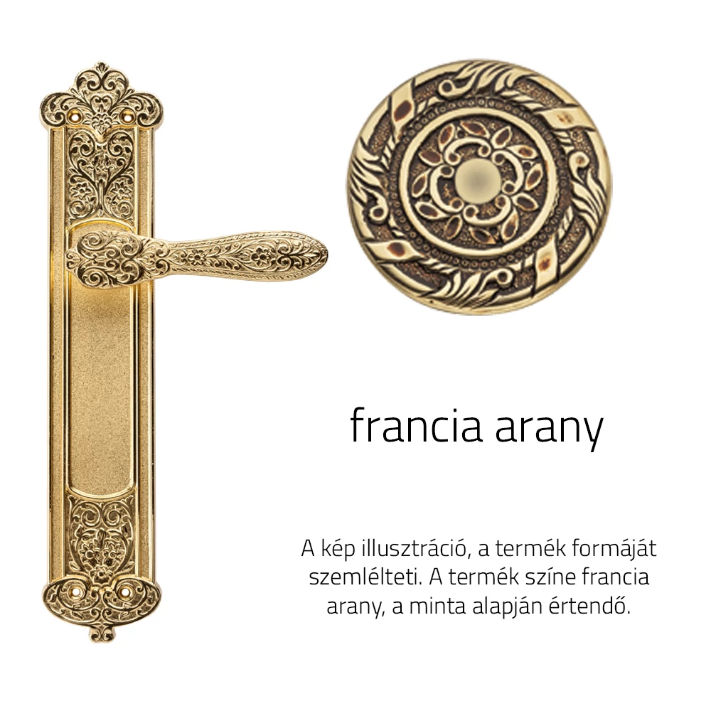 DND Fiorenza francia arany hosszúcímes kilincsgarnitúra